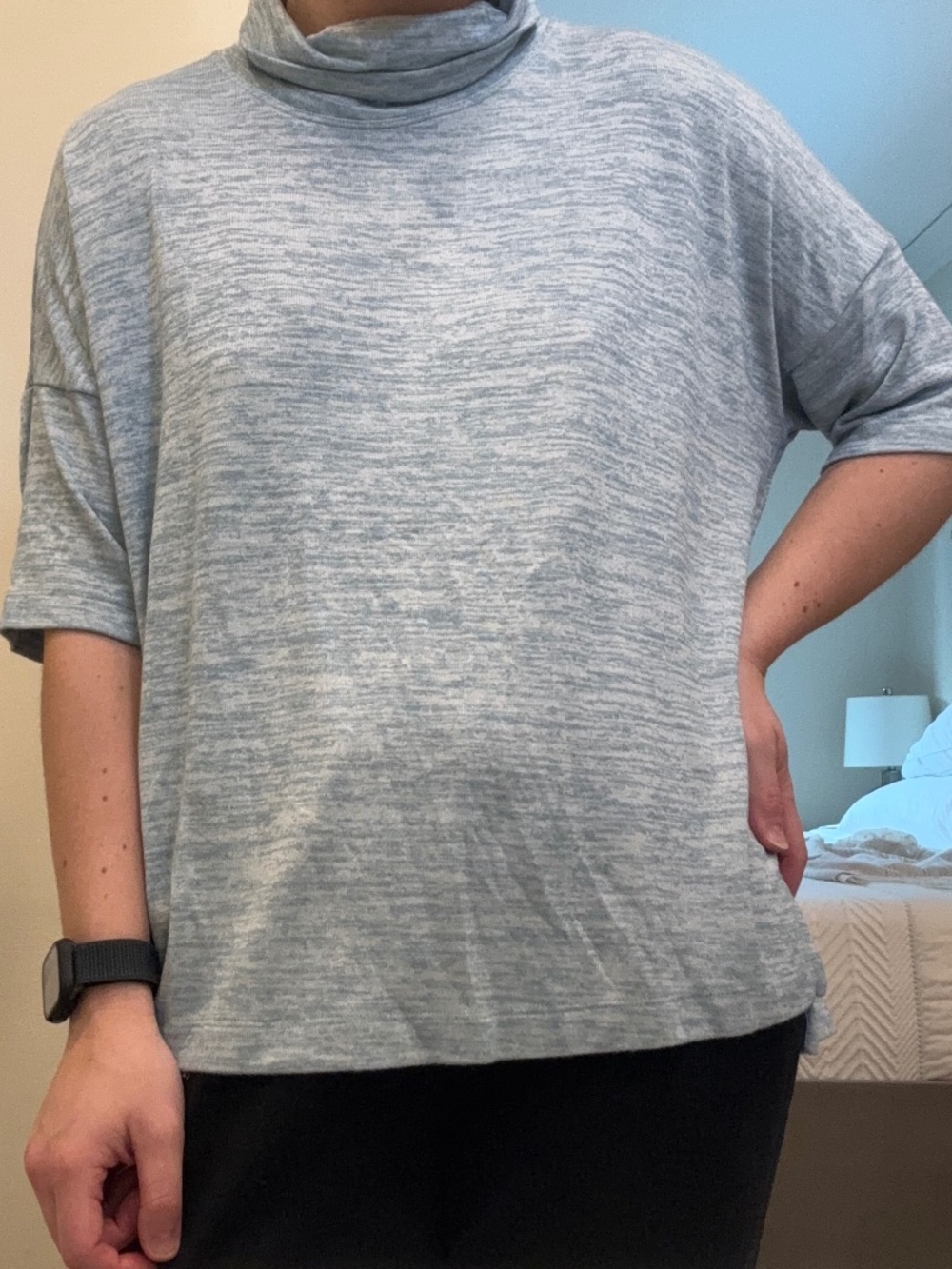 Gap Mock Neck Short Sleeve Tee